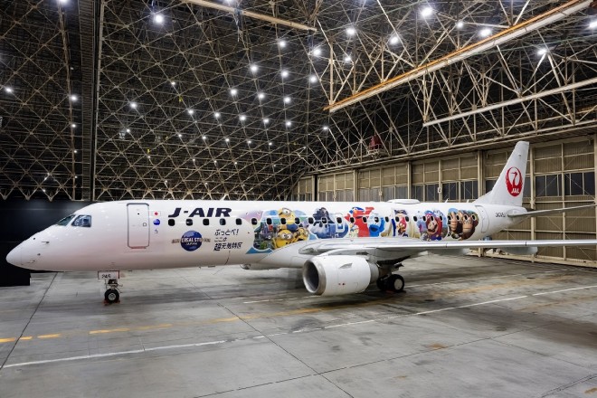 Full View of the Donkey Kong Country Opening Commemorative JAL x Universal Studios Japan Jet 2